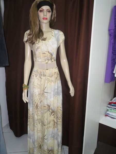 Vestido Longo Estampado (Monia)